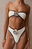 Alexis Bikini Top | Ivory Noir